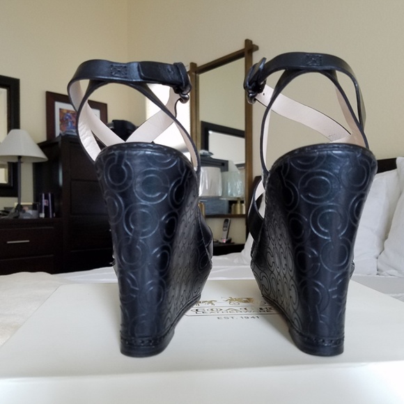 Coach Madeline Vachetta leather platform sandals - Picture 7 of 8